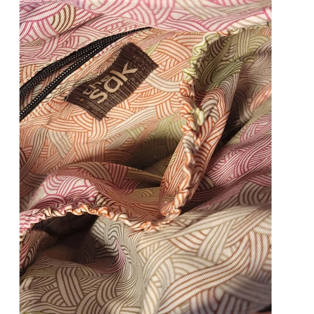 The Sak Iris Leather Crossbody Bag Black Adjustable Strap Pockets - Picture 8 of 12